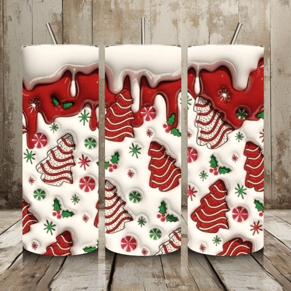 None Other - Christmas Tree Cake 20 Oz Tumbler